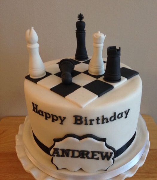 Chess Board birthday cake