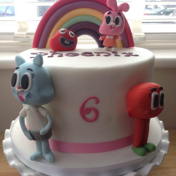 Gumball Themed Birthday Cake