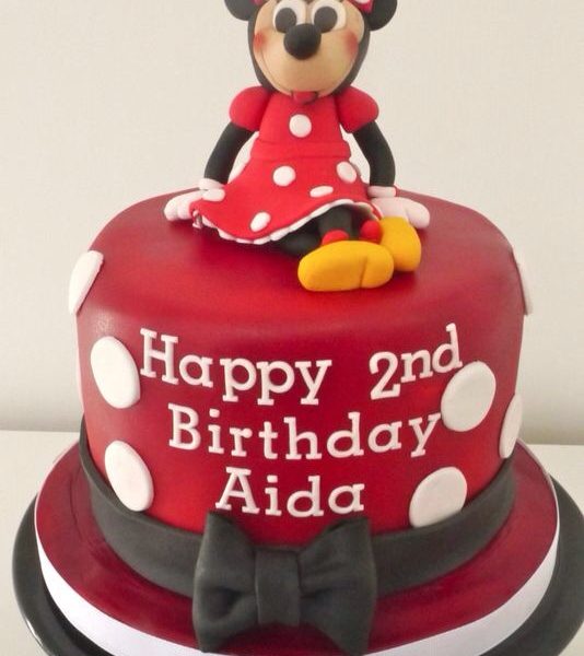 Minnie Mouse Themed Birthday Cake