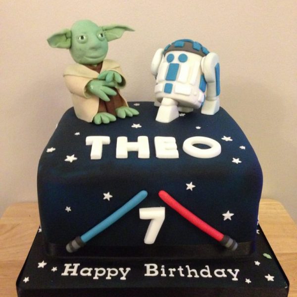 Star Wars Themed Birthday Cake