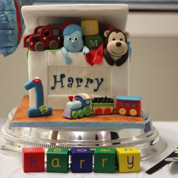 Toy Box Themed Birthday Cake